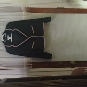 Marisa Christina jacket with tan trim S